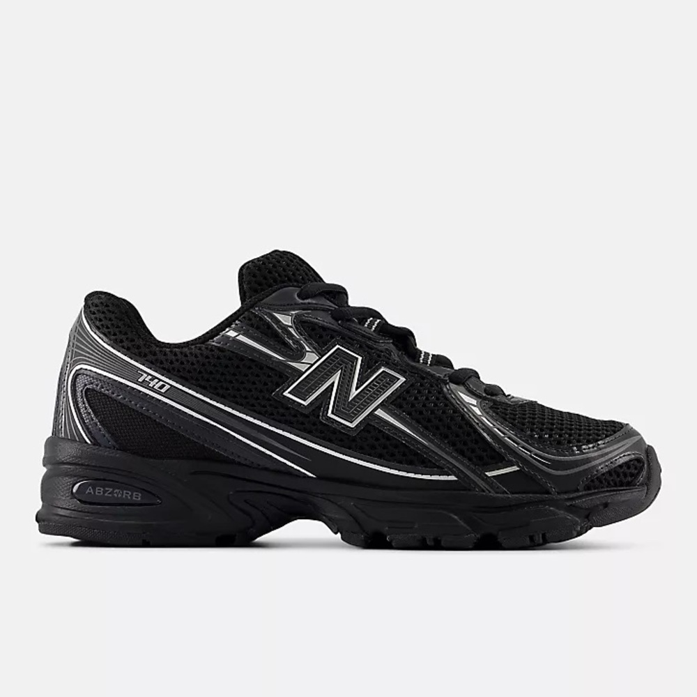 New Balance Unisex 740 - Black and Silver